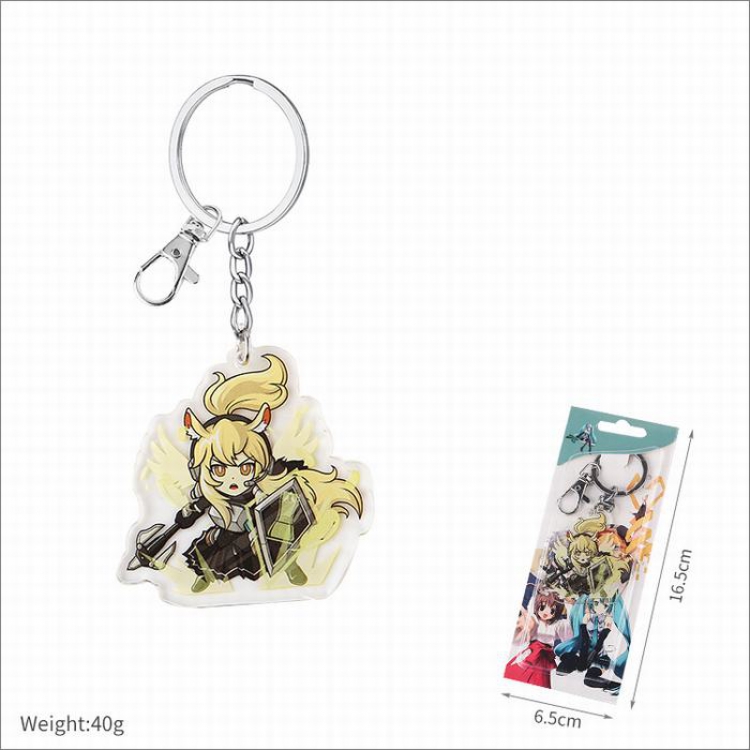 Arknights-1 Double-sided soft keychain pendant price for 5 pcs