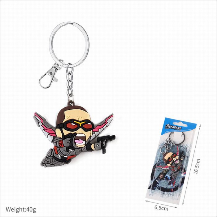 Batman Double-sided soft keychain pendant price for 5 pcs