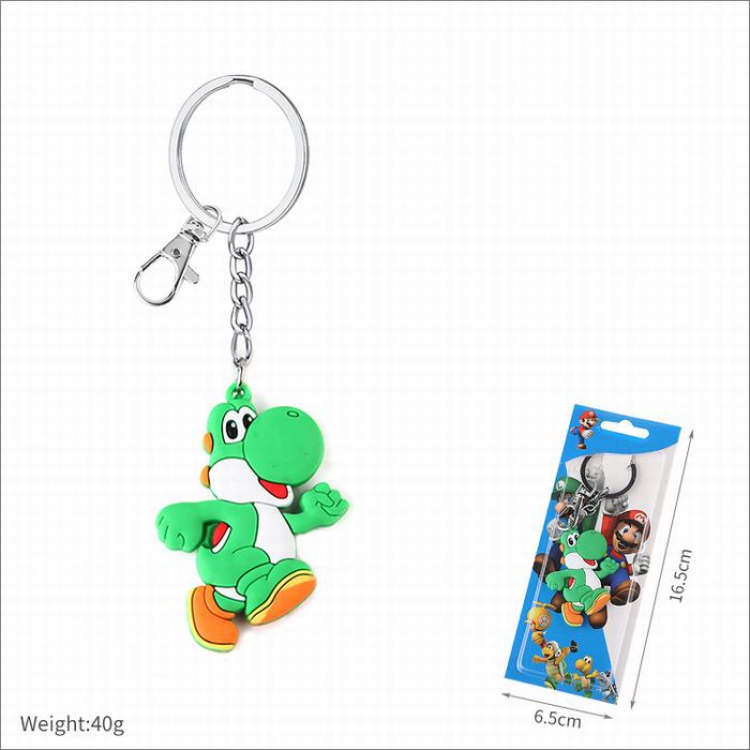 Super Mario Bros Double-sided soft keychain pendant price for 5 pcs