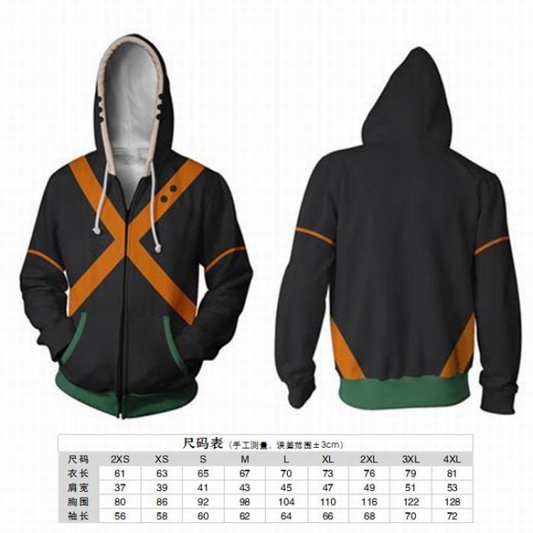 My Hero Academia  Yellow X Hoodie zipper sweater coat 2XS XS S M L XL 2XL 3XL 4XL price for 2 pcs preorder 3 days