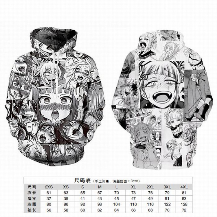 Ahegao Cartoon anime Hooded pullover sweater 2XS XS S M L XL 2XL 3XL 4XL price for 2 pcs preorder 3 days