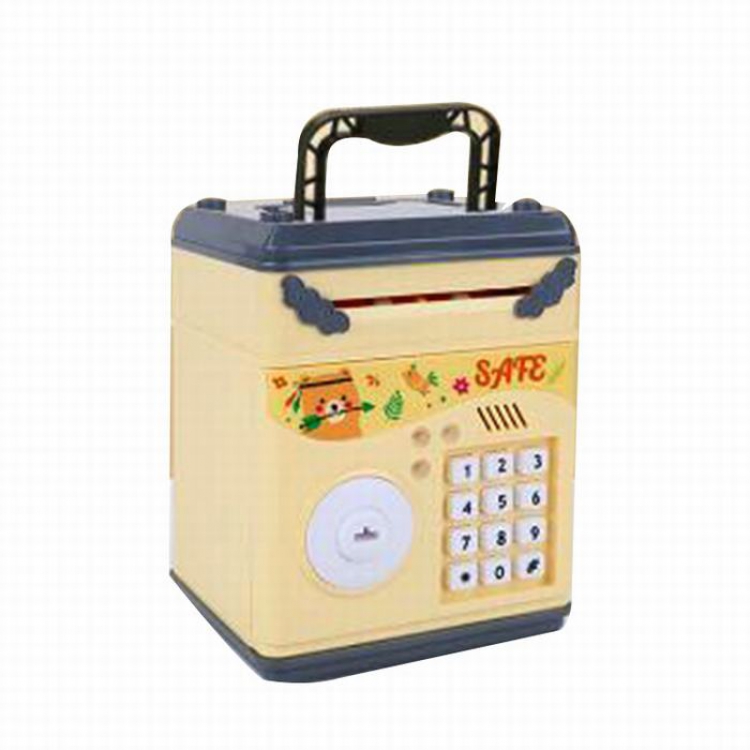 Cartoon Savings-Box yellow ATM password automatic coin machine music coin piggy bank 14.5X12.5X20CM 21KG