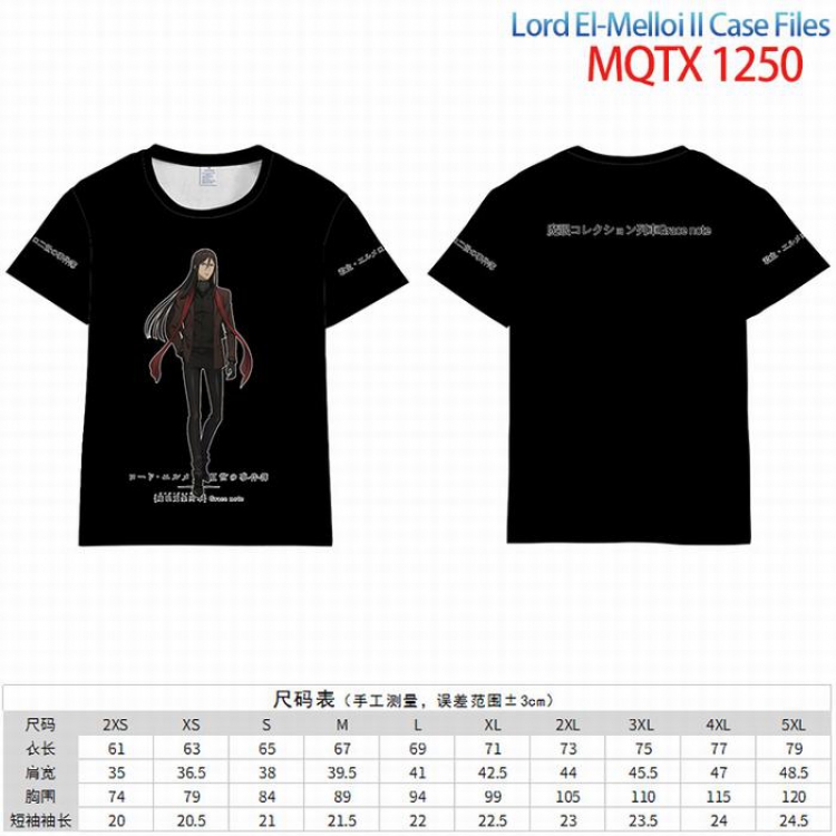 Lord EI-Melloill Case Files Grace note Full color short sleeve t-shirt 10 sizes from 2XS to 5XL MQTX-1250