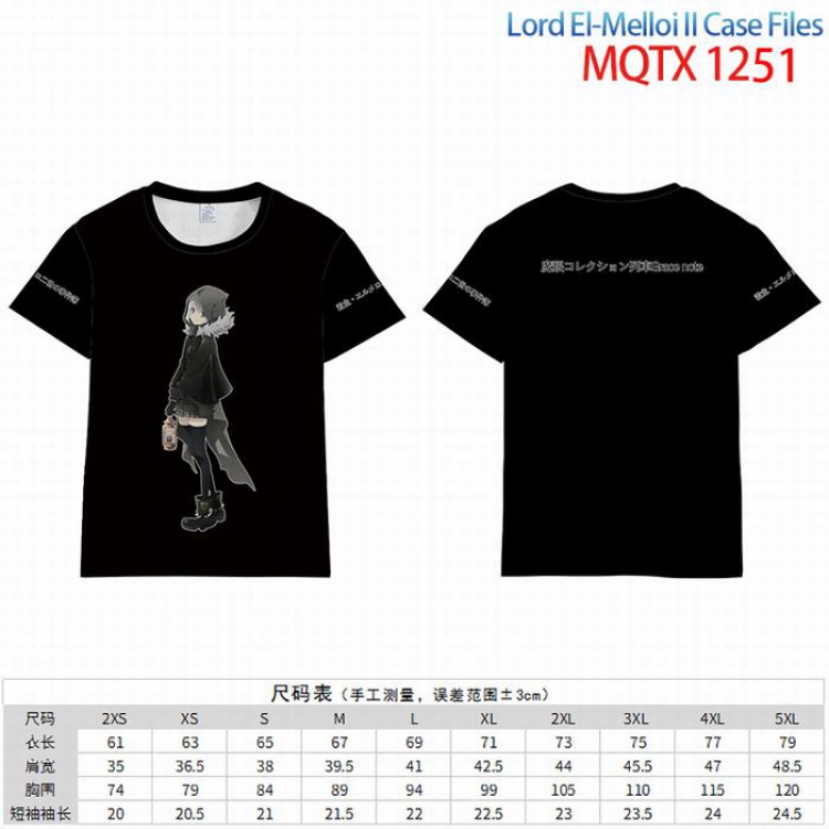 Lord EI-Melloill Case Files Grace note Full color short sleeve t-shirt 10 sizes from 2XS to 5XL MQTX-1251