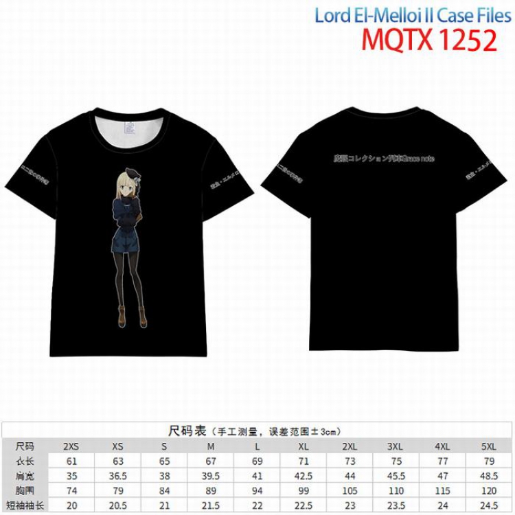 Lord EI-Melloill Case Files Grace note Full color short sleeve t-shirt 10 sizes from 2XS to 5XL MQTX-1252