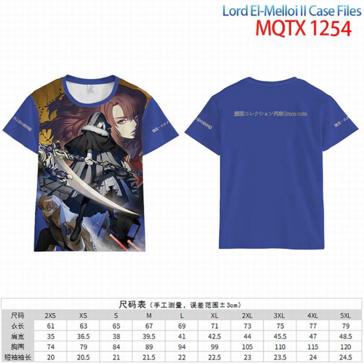 Lord EI-Melloill Case Files Grace note Full color short sleeve t-shirt 10 sizes from 2XS to 5XL MQTX-1254