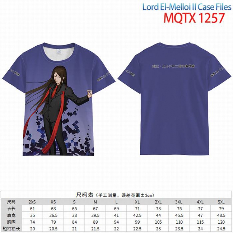 Lord EI-Melloill Case Files Grace note Full color short sleeve t-shirt 10 sizes from 2XS to 5XL MQTX-1257