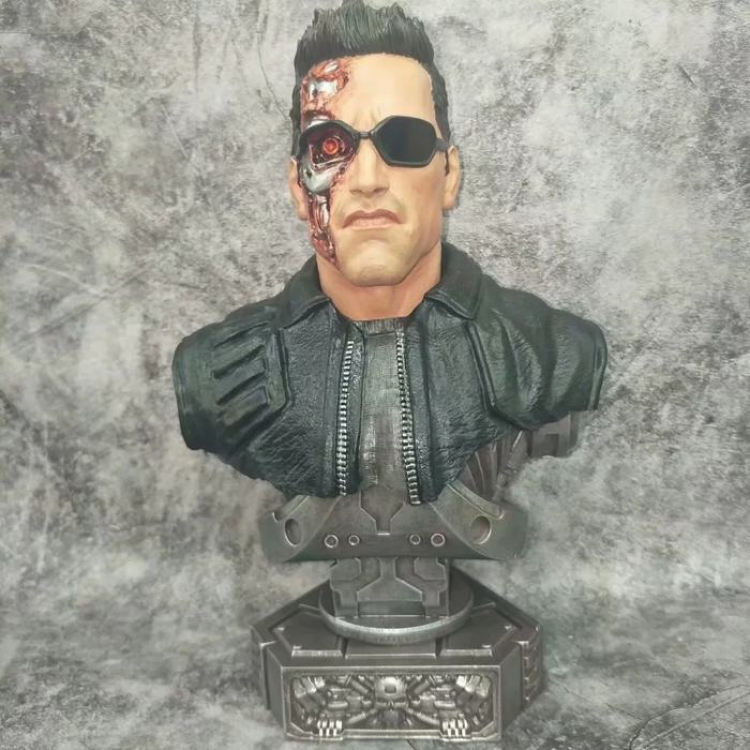 The Terminator All-resin bust can't do hand-made ornaments model Kraft packaging 21X18X15CM 1.46KG