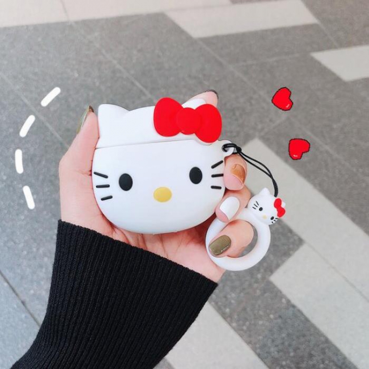 KT Cat Anime Rubber ring buckle airpods Apple Wireless Headset PP Bagged price for 2 pcs