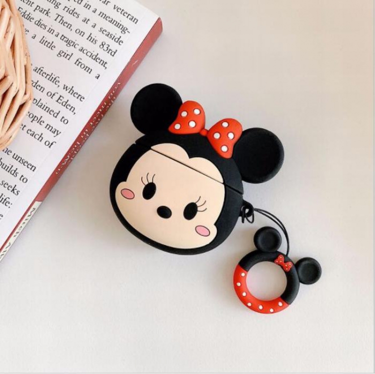 Minnie Anime Rubber ring buckle airpods Apple Wireless Headset PP Bagged price for 2 pcs