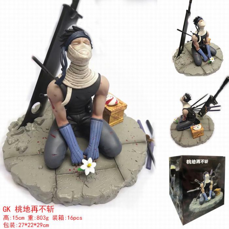 Naruto GK Momochi Zabuza Boxed Figure Decoration Mode 15CM 803G 27X22X29CM