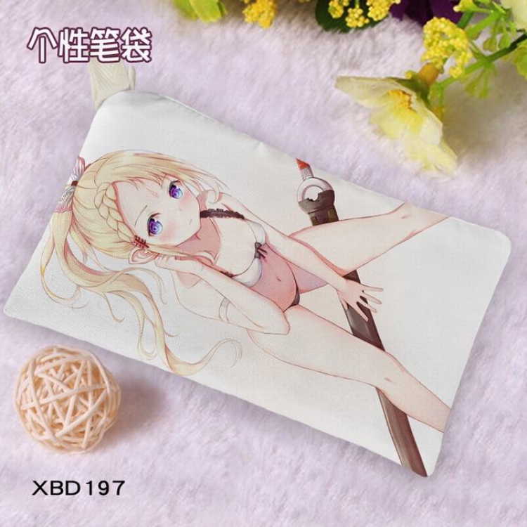 COP CRAFT Anime Oxford cloth pencil case Pencil Bag  price for 5 pcs XBD-197