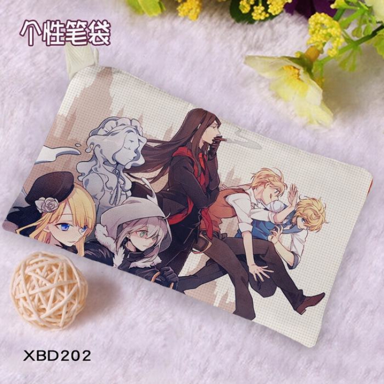 Lord EI-Melloill Case Files Anime Oxford cloth pencil case Pencil Bag 12X23CM price for 5 pcs XBD-202