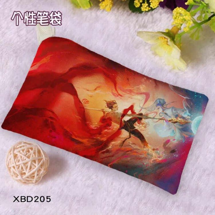 Nezha Anime Oxford cloth pencil case Pencil Bag 12X23CM price for 5 pcs XBD-205