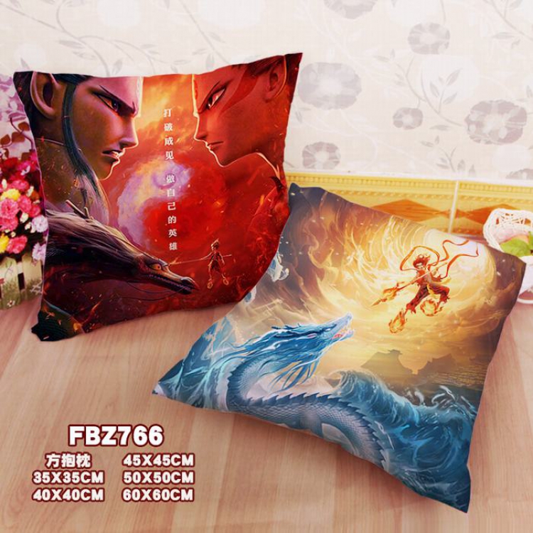 FBZ766-NeZha Square universal double-sided full color pillow cushion 45X45CM