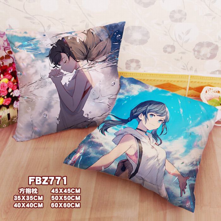 FBZ771-Weathering with you Square universal double-sided full color pillow cushion 45X45CM