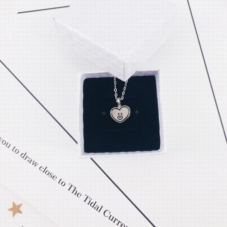 BTS BT21 Love style Titanium steel hypoallergenic pendant necklace 15G price for 2 pcs