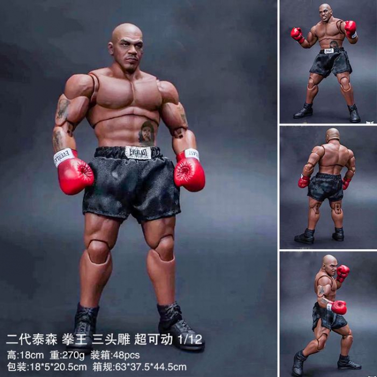 Tyson Boxing champion 1/12 Movable Boxed Figure Decoration Model 18CM 270G 18X5X20.5CM