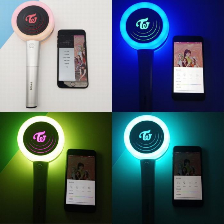 TWICE Around the Korean star APP Bluetooth connection color fluorescent lamp 11x26.4X5.2CM 400G