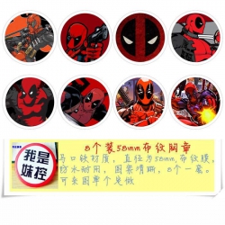 Deadpool Brooch Price For 8 Pc...