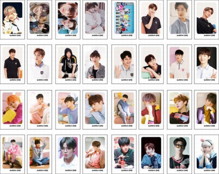 WANNA ONE Lemo Card photo card postcard Frosted transparent box 48G 6X9CM price for 5 boxes