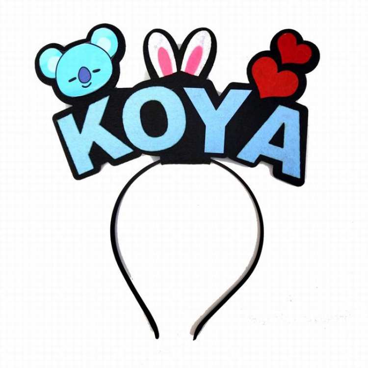 BTS Around the Korean star KOYA Headband Personalized text decorations price for 2 pcs