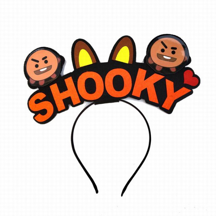 BTS Around the Korean star SHOOKY Headband Personalized text decorations price for 2 pcs