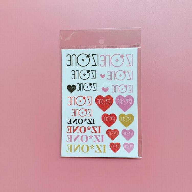 IZONE Glitter tattoo stickers 10X14CM 2-3G  price for 20 pcs