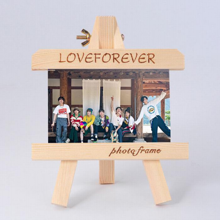 BTS Photo frame easel wooden photo frame 6 inches price for 5 pcs