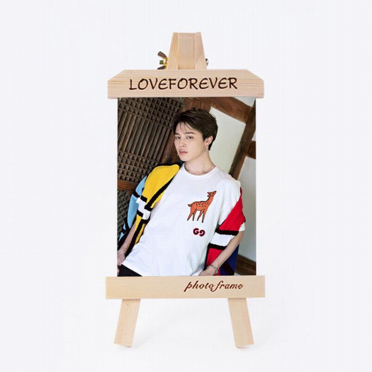 BTS Jimin Photo frame easel wooden photo frame 6 inches price for 5 pcs