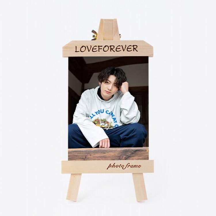 BTS Jung Kook Photo frame easel wooden photo frame 6 inches price for 5 pcs