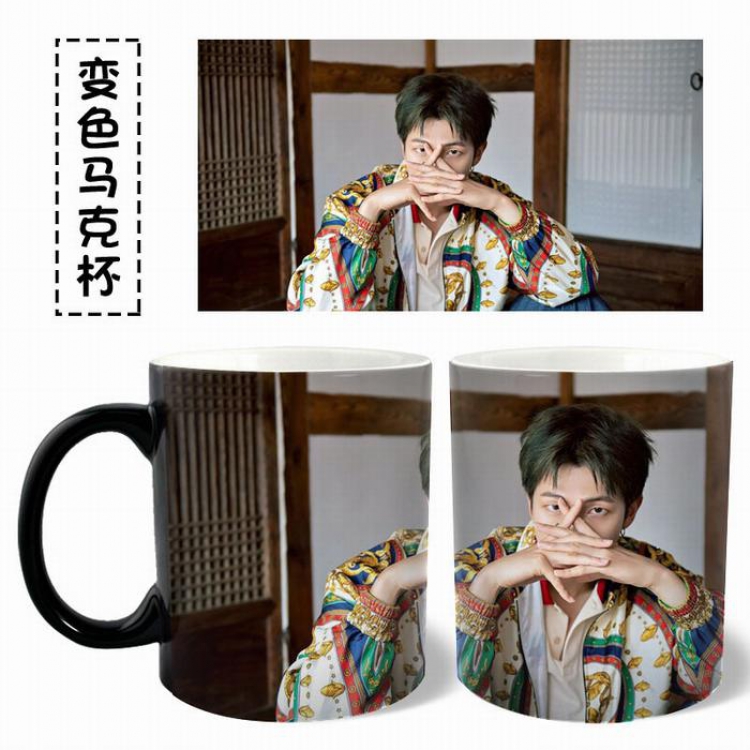 BTS  Jun  Black Water mug color changing cup