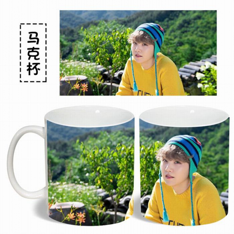 BTS SUGA White Water mug color changing cup