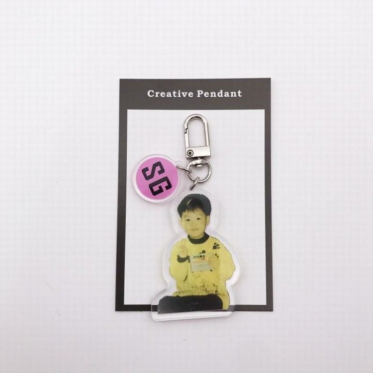 BTS SG Childhood Crystal Keychain Pendant 7X11CM 22G price for 5 pcs