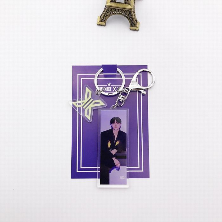 X1 Produce×101 Korean star X1-10 Acrylic keychain pendant 7.5X11CM 16.8G price for 5 pcs