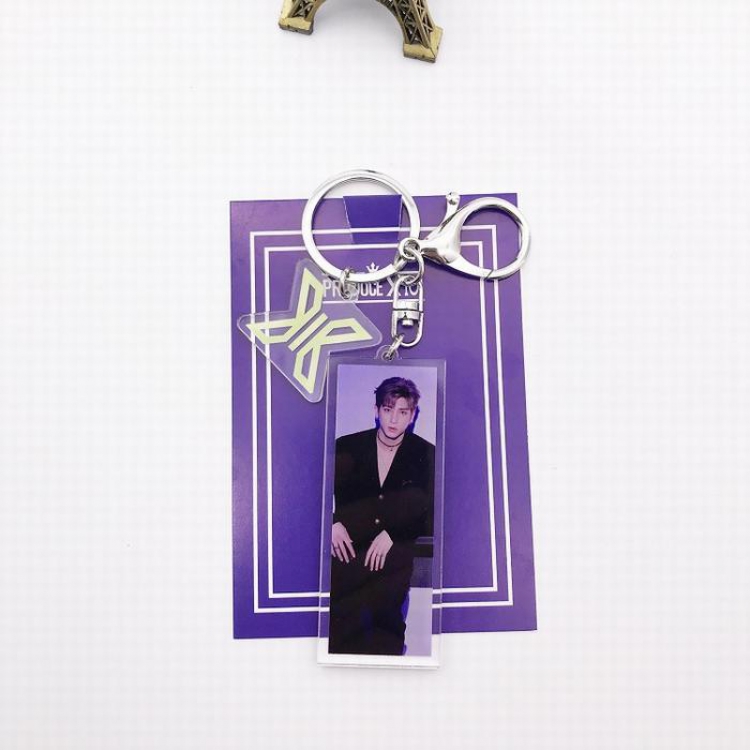 X1 Produce×101 Korean star X1-3 Acrylic keychain pendant 7.5X11CM 16.8G price for 5 pcs