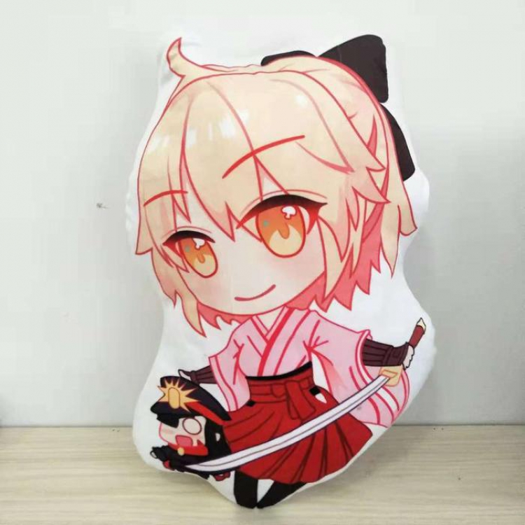 Fate Joan of Arc Okita Souji Full color plush shaped pillow 45CM 0.5KG