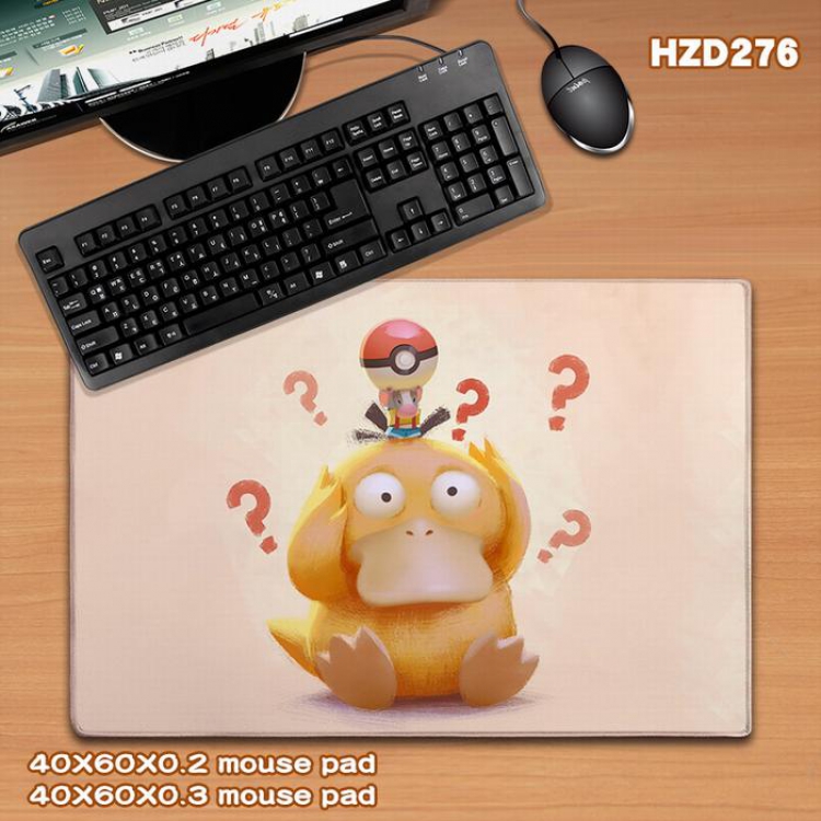 Pokemon  Rubber Desk mat mouse pad 40X60CM HZD276