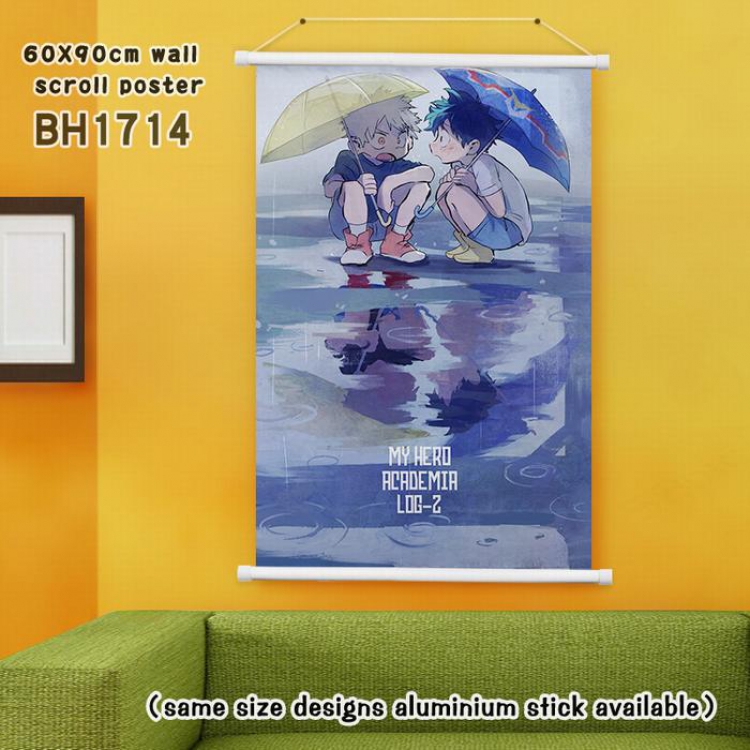 My Hero Academia White Plastic rod Cloth painting Wall Scroll 40X60CM(Can be customized for a single model)BH1714