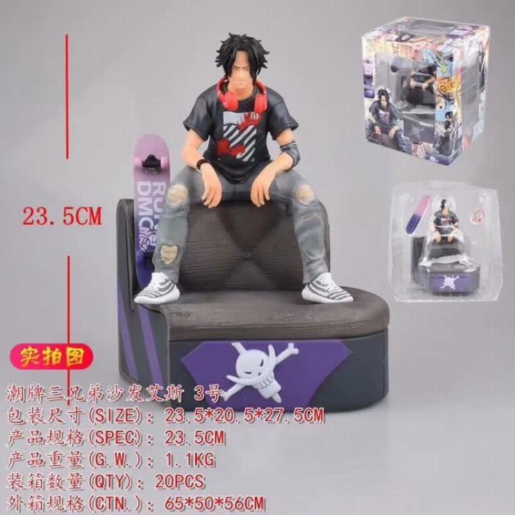 One Piece Portgas·D· Ace Boxed Figure Decoration Model 23.5CM 1.1KG