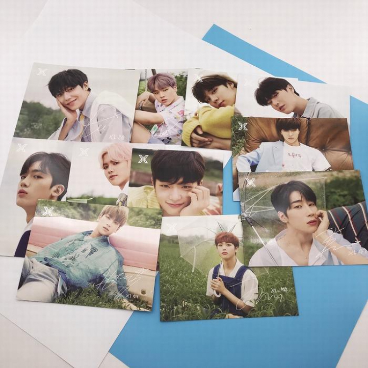 X ONE Korean stars around the same paragraph Postcard card photo card  195X145MM 98G price for 5 pcs