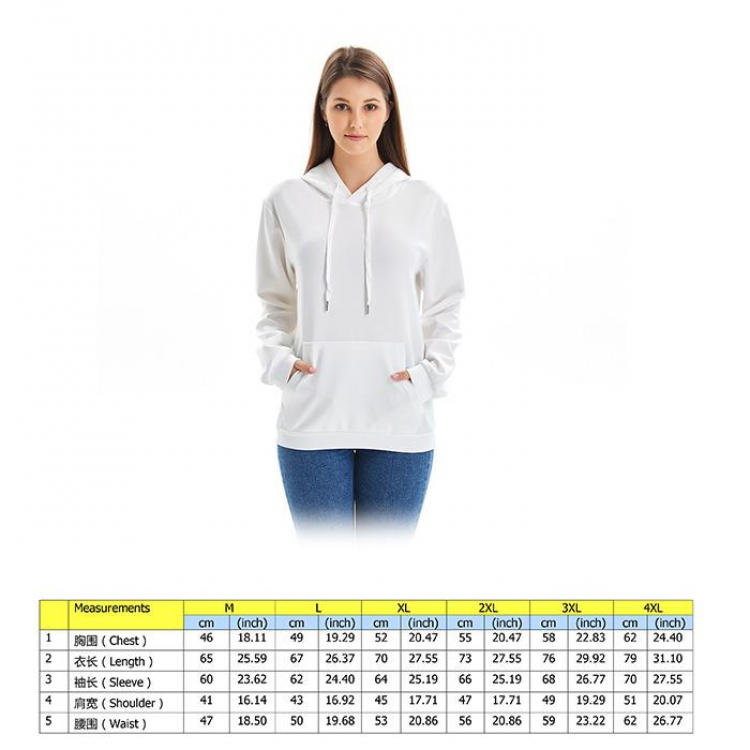 Autumn and winter fashion sweater white Cotton patch pocket pullover sweater 6 sizes from M to 4XL