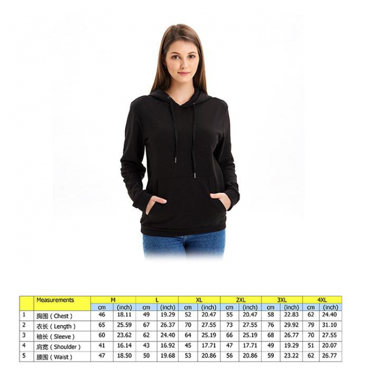 Autumn and winter fashion sweater black Cotton patch pocket pullover sweater 6 sizes from M to 4XL