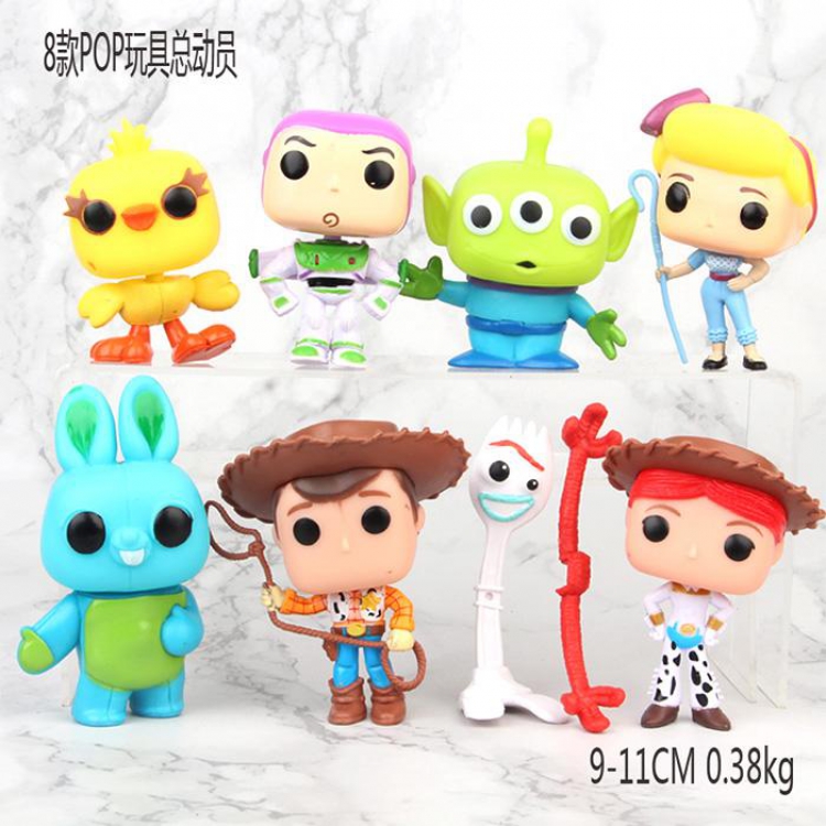 Toy Story POP a set of eight Bagged Figure Decoration Model 9-10CM 0.38KG