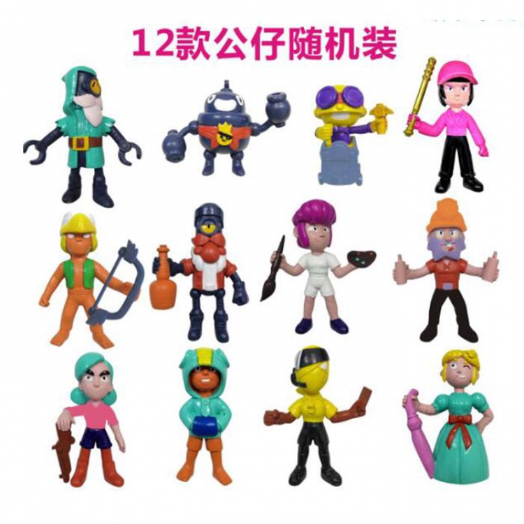 Brawl Stars a set of twelve Bagged Figure Decoration Model 9-10CM 0.5KG