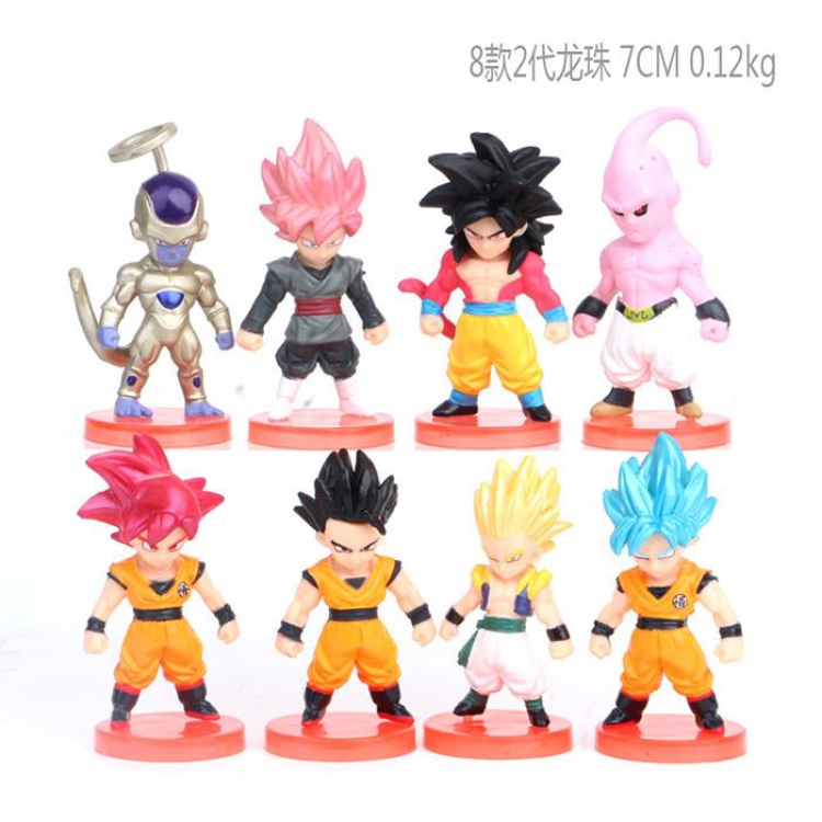 Dragon Ball a set of eight Bagged Figure Decoration Model 7CM 0.12KG