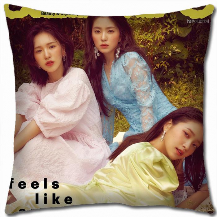 Red Velvet Square universal double-sided full color pillow cushion 45X45CM-RV-35 NO FILLING