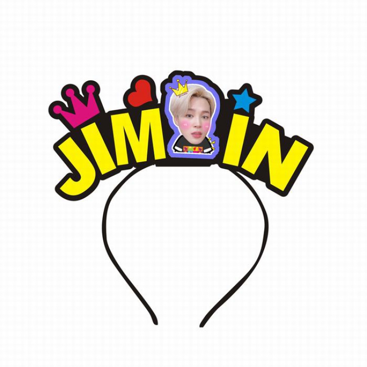 BTS Around the Korean star JIMIN  Headband Personalized text decorations price for 2 pcs