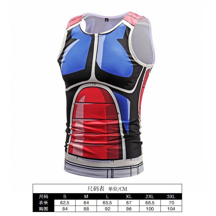 Dragon Ball Cartoon Print Muscle Vest Men's Sports T-Shirt 6 sizes from S to 3XL BX007