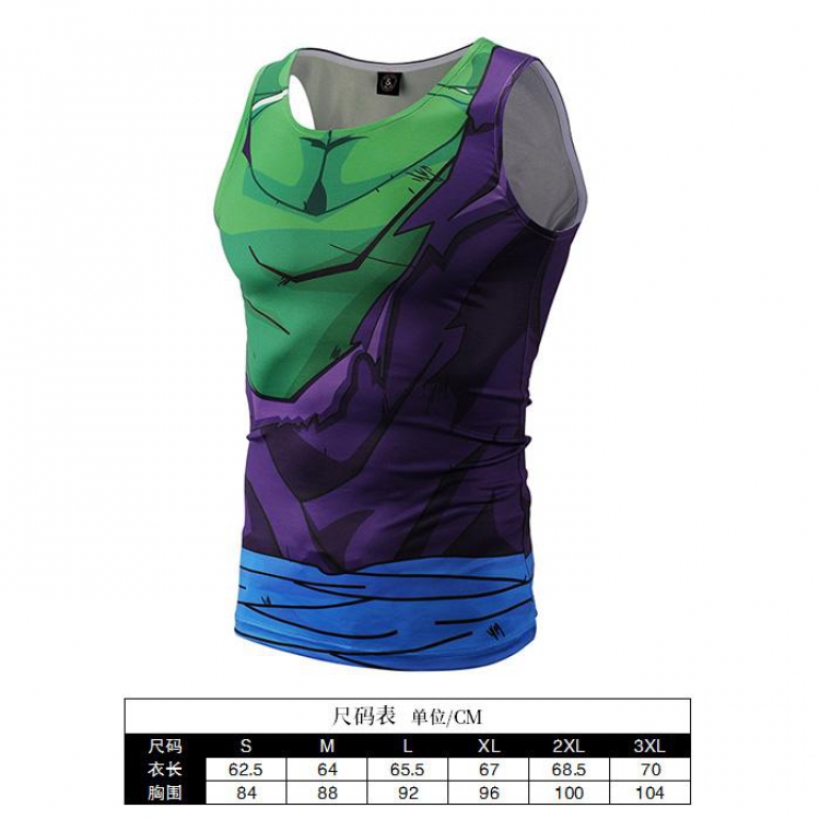 Dragon Ball Cartoon Print Muscle Vest Men's Sports T-Shirt 6 sizes from S to 3XL BX019